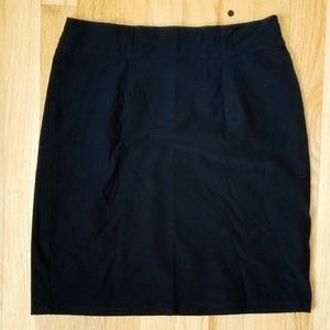 Black Eileen Fisher Stretch Miniskirt, XS